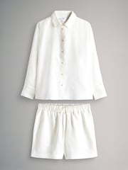 The Set 2 Pack Linen Blend Shirt and Short Co-Ord - Imagem 7 de 10