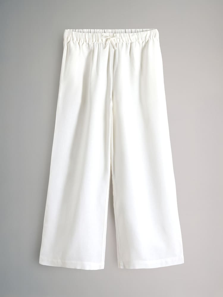 The Set White 2 Pack Linen Blend Shirt and Trousers Set - Image 2 of 5