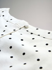 Black/White/Spot Piped Linen Blend Shell Tops 3 Pack - Image 6 of 6
