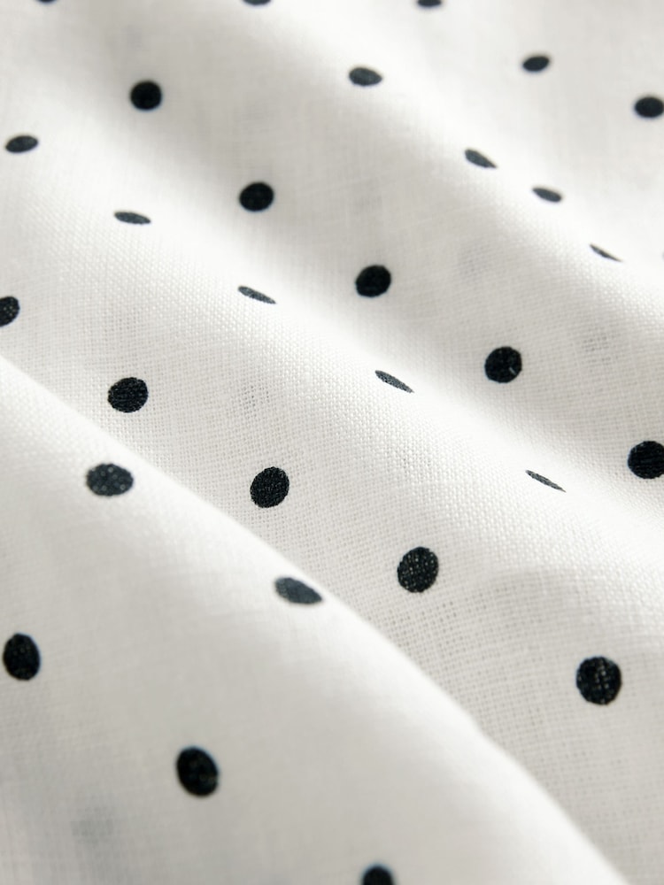 The Set Polka Dot 2 Piece Linen Blend Shirt and Shorts Set - Image 8 of 8 The Set Polka Dot 2 Piece Linen Blend Shirt and Shorts Set - Image 8 of 8