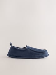 Navy Wide Fit Closed Back Slippers - Image 3 of 7