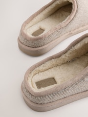 Neutrale Farbe - Herringbone Mule Slippers - Bild 4 von 5