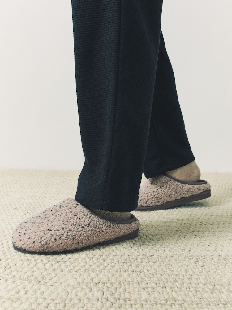Neutro - Pantufas Borg Mule - Imagem 1 de 7 Neutro - Pantufas Borg Mule - Imagem 1 de 7