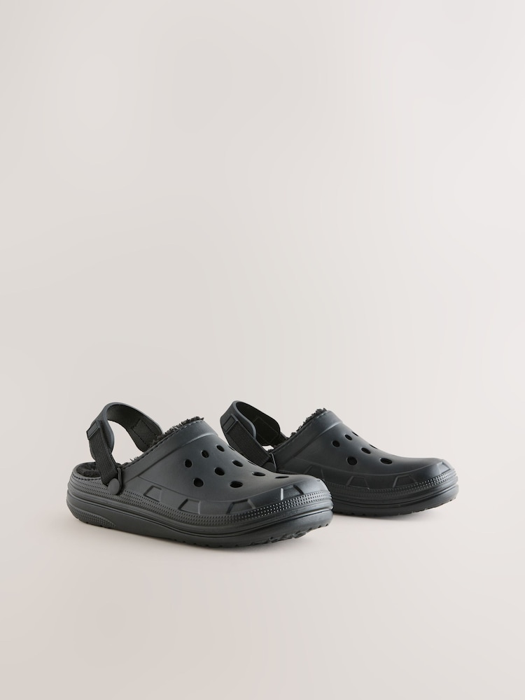 Black Borg Lined Mules - Image 1 of 5