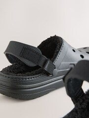 Black Borg Lined Mules - Image 4 of 5