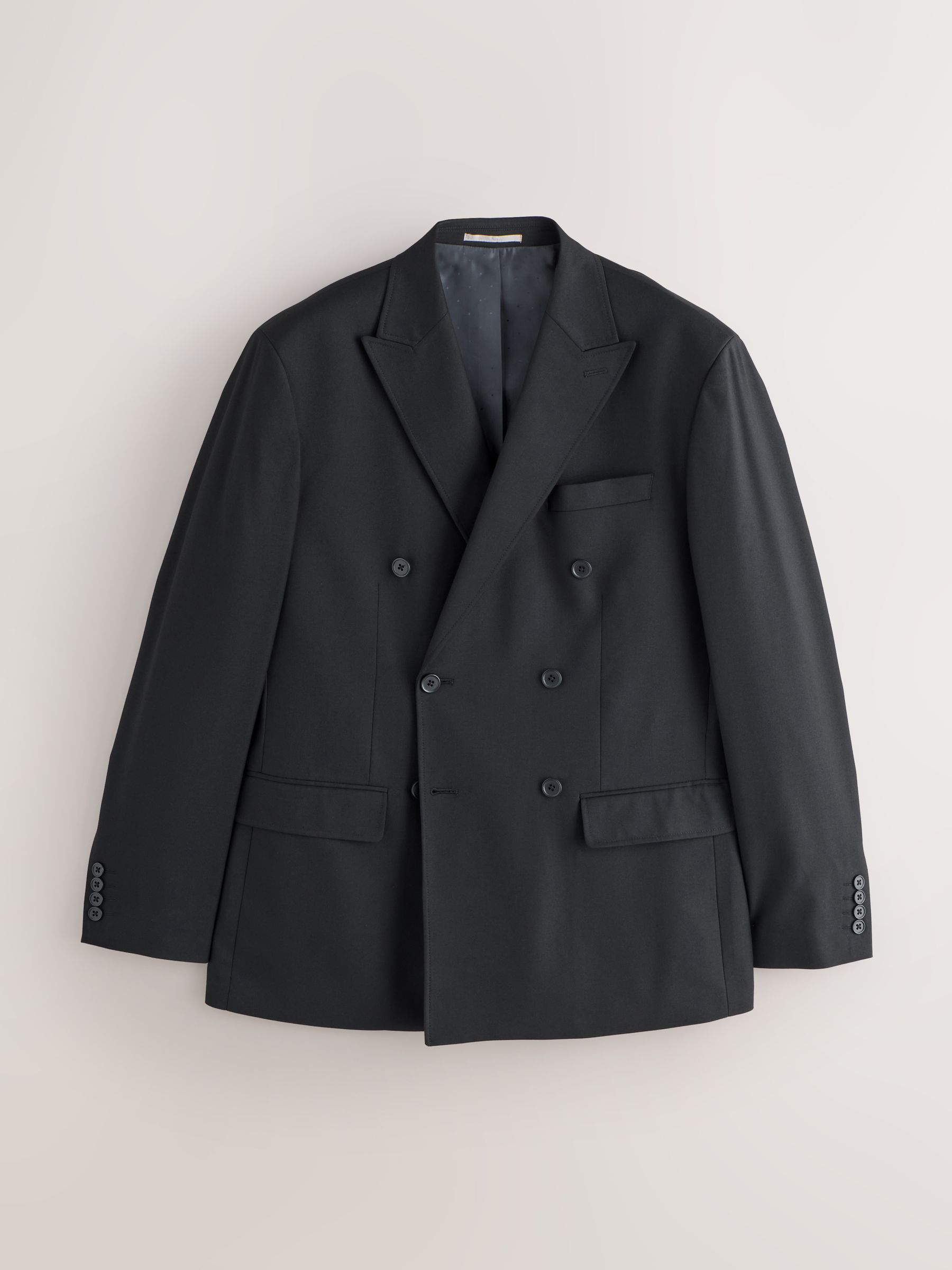 Buy Black Relaxed Fit Double Breasted Tuxedo Suit Jacket from Next USA