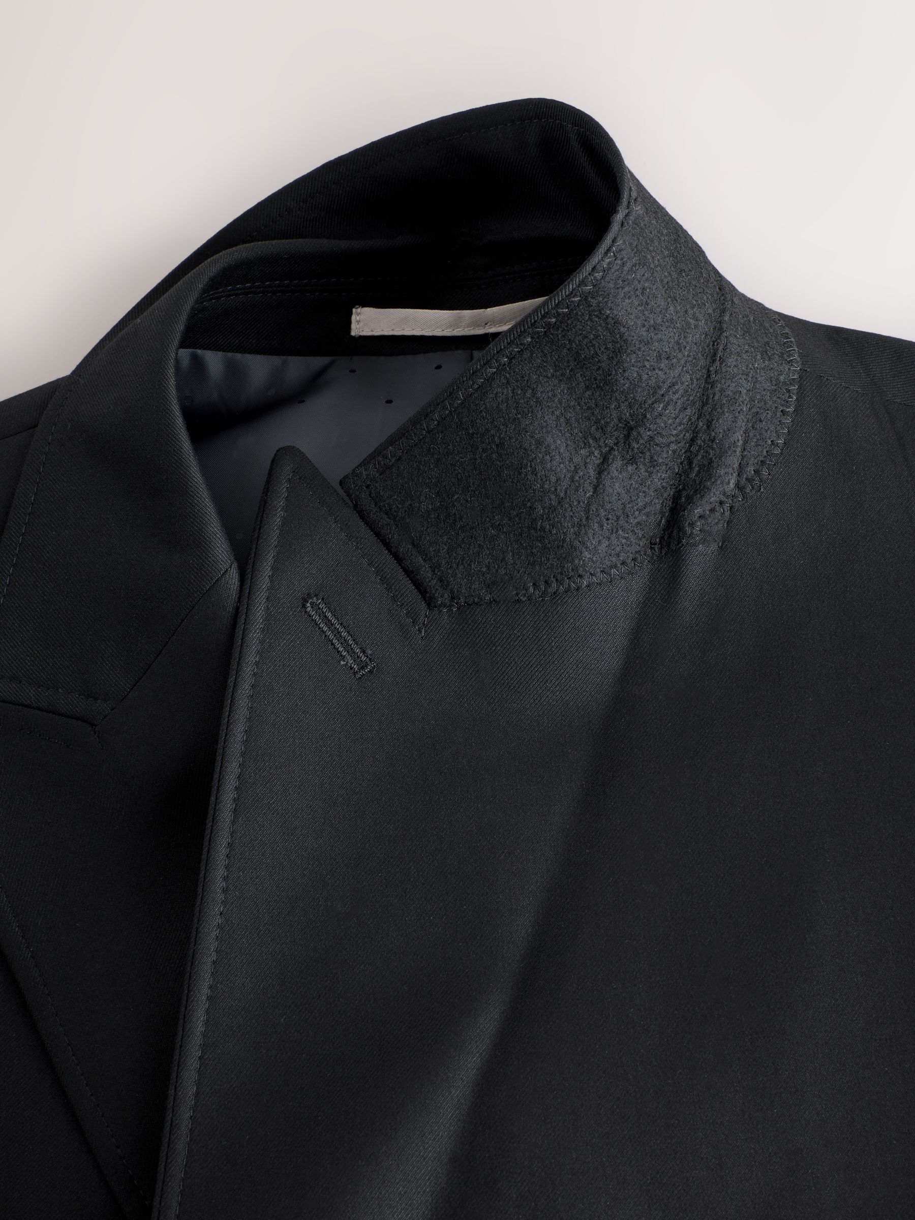 Buy Black Relaxed Fit Double Breasted Tuxedo Suit Jacket from Next
