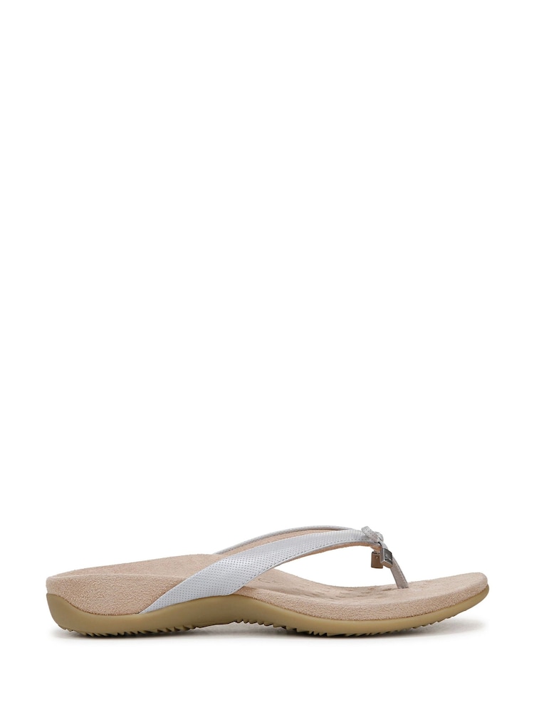 Circus NY Wide Fit Grey Vionic Bella Toe Post Sandals - Image 1 of 6