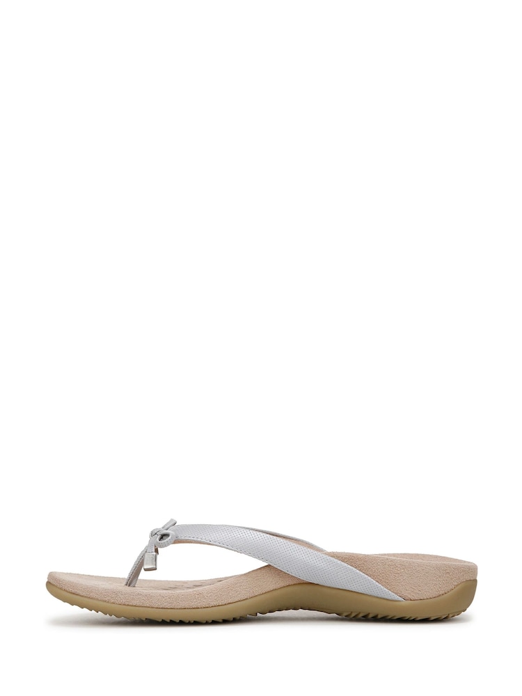 Circus NY Wide Fit Grey Vionic Bella Toe Post Sandals - Image 2 of 6