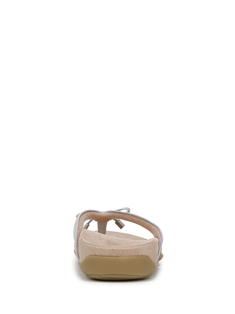 Circus NY Wide Fit Grey Vionic Bella Toe Post Sandals - Image 4 of 6