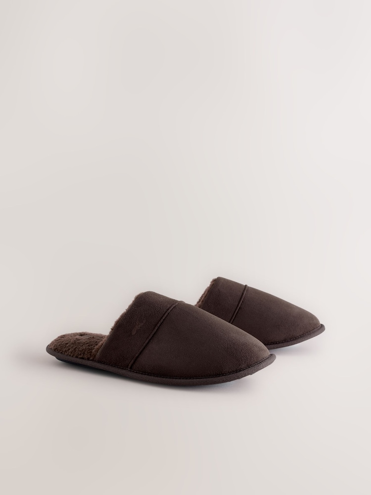 Tan Brown Mule Slippers - Image 2 of 6