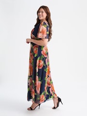Scarlett & Jo Pink Curve Isabelle Angel Sleeve Maxi Dress - Image 3 of 4
