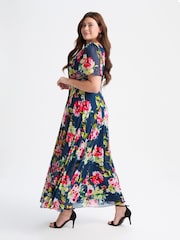 Scarlett & Jo Light Pink Curve Isabelle Angel Sleeve Maxi Dress - Image 3 of 4