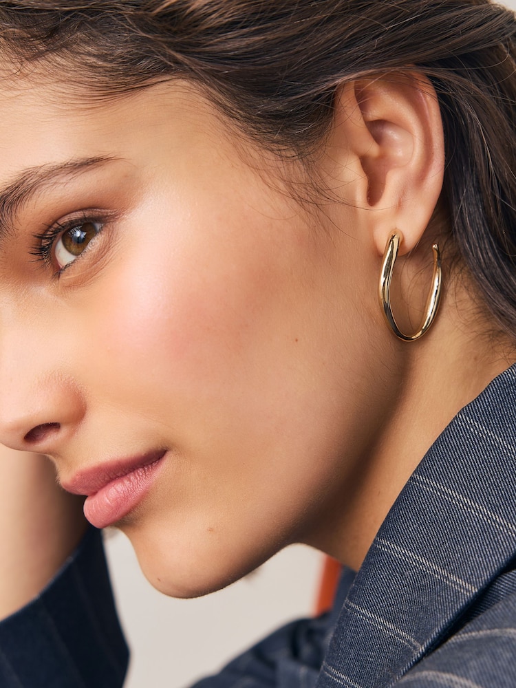 Gold Tone Hoop Earrings - Image 1 of 2