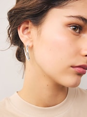 Silver Tone Hoop Earrings - Image 1 of 2