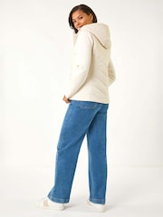 Roman Natural Contrast Hooded Padded Jacket - Image 3 of 5
