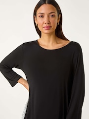 Roman Polka Dot Side Split Tunic Top - Bild 4 von 5
