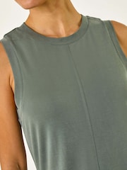 Roman Green Sandwash Stretch Midi Dress - Image 5 of 5