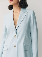 PS Paul Smith Single Breasted Pinstripe Blazer Jacket - Image 3 of 8