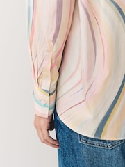 PS Paul Smith 100% Cotton Swirl Print Pink Shirt - Image 4 of 6