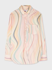 PS Paul Smith 100% Cotton Swirl Print Pink Shirt - Image 5 of 6