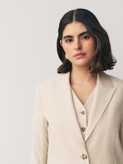 PS Paul Smith Single Breasted Pinstripe Blazer Jacket - Image 5 of 10