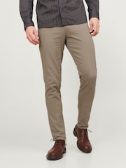 JACK & JONES Natural Slim Fit Chino Trousers - Image 1 of 5