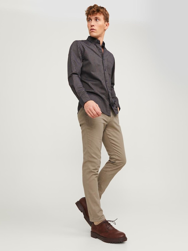 JACK & JONES Natural Slim Fit Chino Trousers - Image 3 of 5