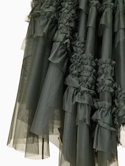 AllSaints Green Jen Tulle Skirt - Image 7 of 9