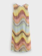 PS Paul Smith Pink Mesh Pleat Swirl Midi Dress - Image 5 of 7