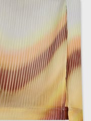 PS Paul Smith Pink Mesh Pleat Swirl Midi Dress - Image 7 of 7