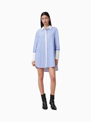 AllSaints Blue Alber Stripe 100% Organic Cotton Dress - Image 4 of 9