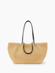 AllSaints Cream Allington Paper Tote - Image 1 of 7
