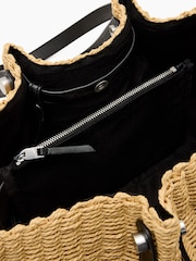 AllSaints Cream Allington Paper Tote - Image 2 of 7