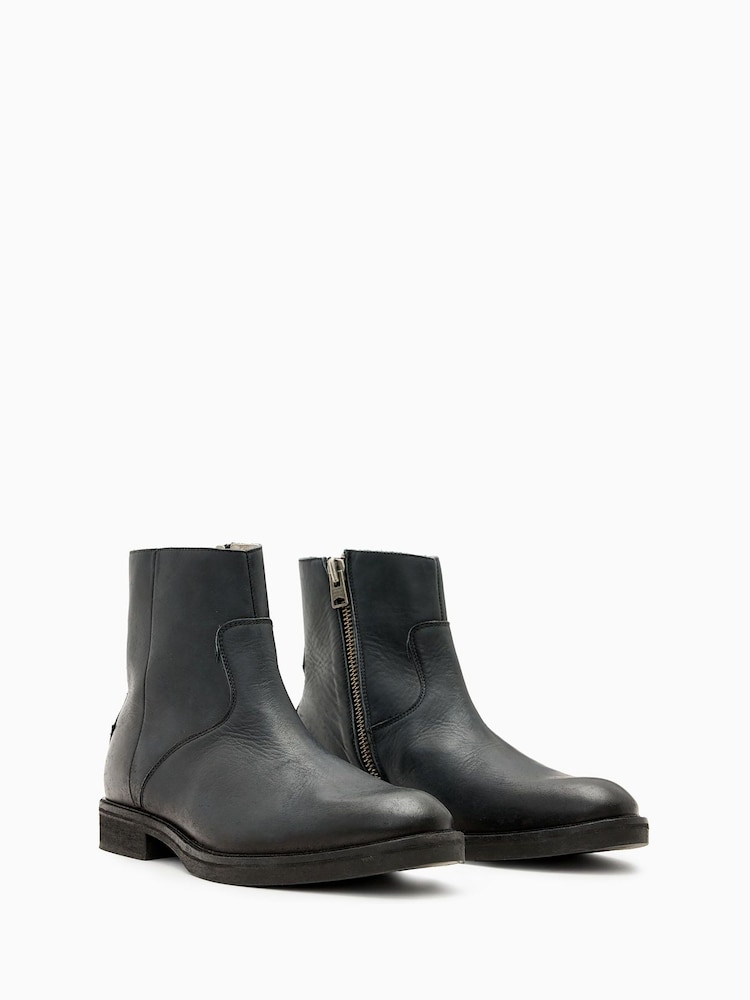 AllSaints Black Lang Boots - Image 2 of 5