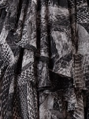 AllSaints Grey Cavarly Mini Dress - Image 4 of 7