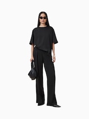 AllSaints Black Zenni Trousers - Image 1 of 9