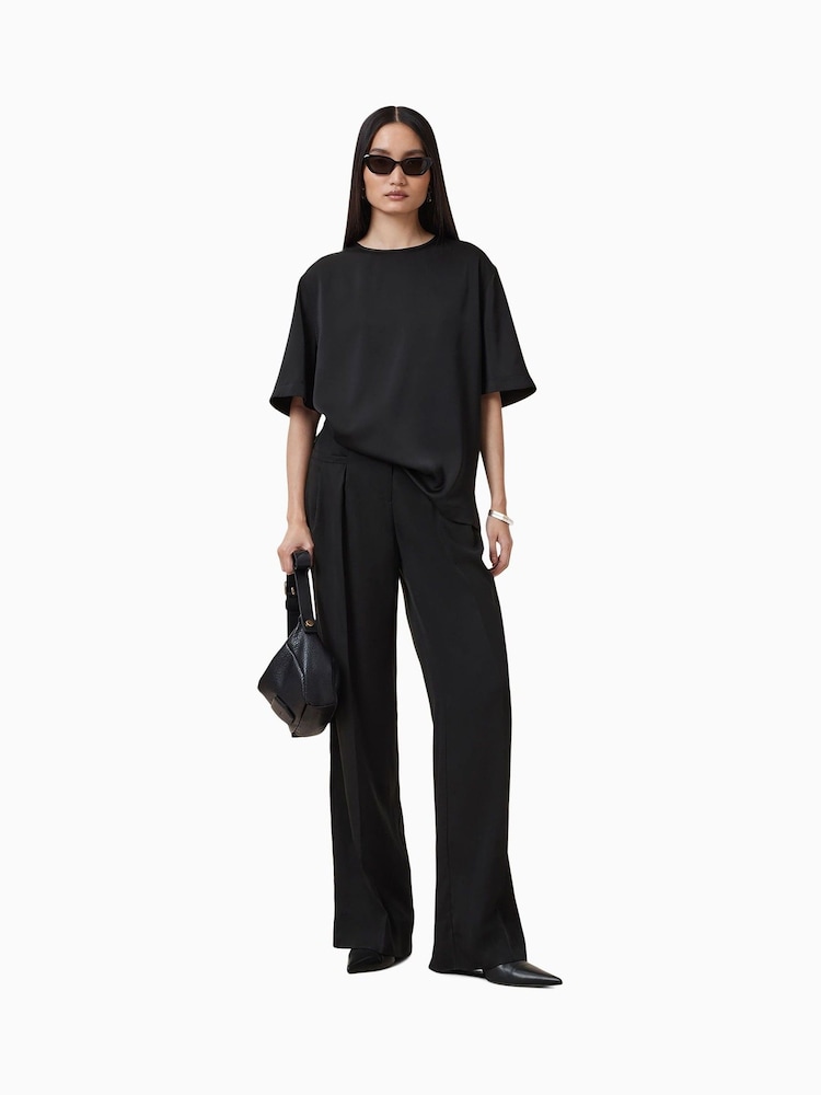 AllSaints Black Zenni Trousers - Image 1 of 9