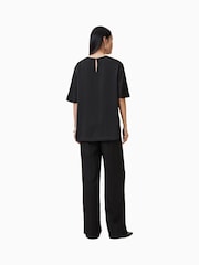 AllSaints Black Zenni Trousers - Image 2 of 9