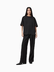 AllSaints Black Zenni Trousers - Image 3 of 9