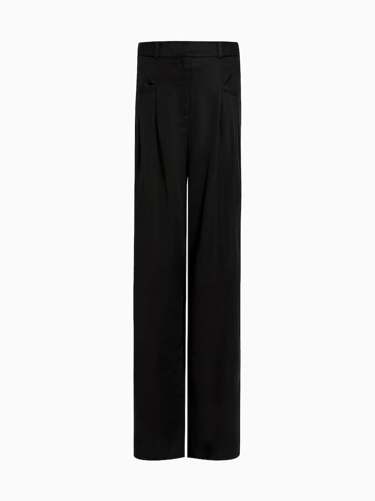 AllSaints Black Zenni Trousers - Image 9 of 9