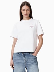 AllSaints White Amore Lisa 100% Organic Cotton T-Shirt - Image 1 of 7