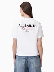 AllSaints White Amore Lisa 100% Organic Cotton T-Shirt - Image 2 of 7