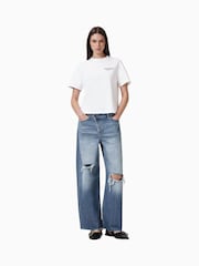 AllSaints White Amore Lisa 100% Organic Cotton T-Shirt - Image 4 of 7