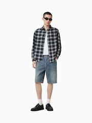 AllSaints Blue Switch Shorts - Image 1 of 8