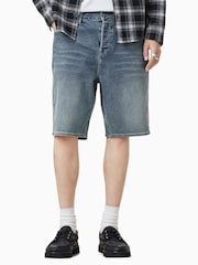AllSaints Blue Switch Shorts - Image 3 of 8