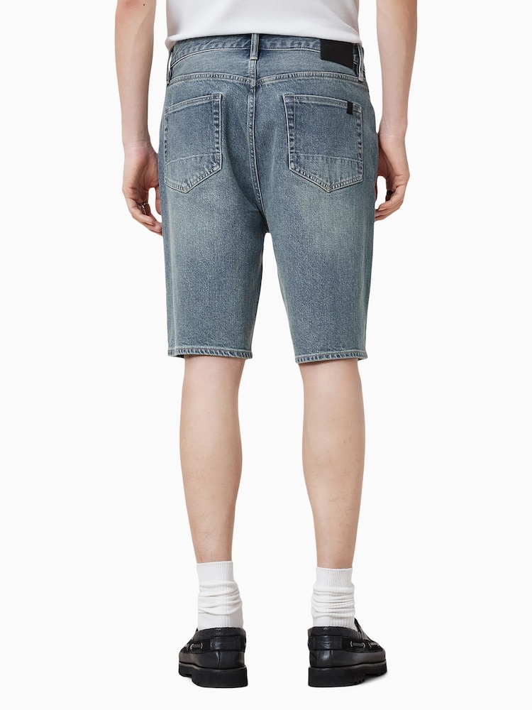AllSaints Blue Switch Shorts - Image 4 of 8