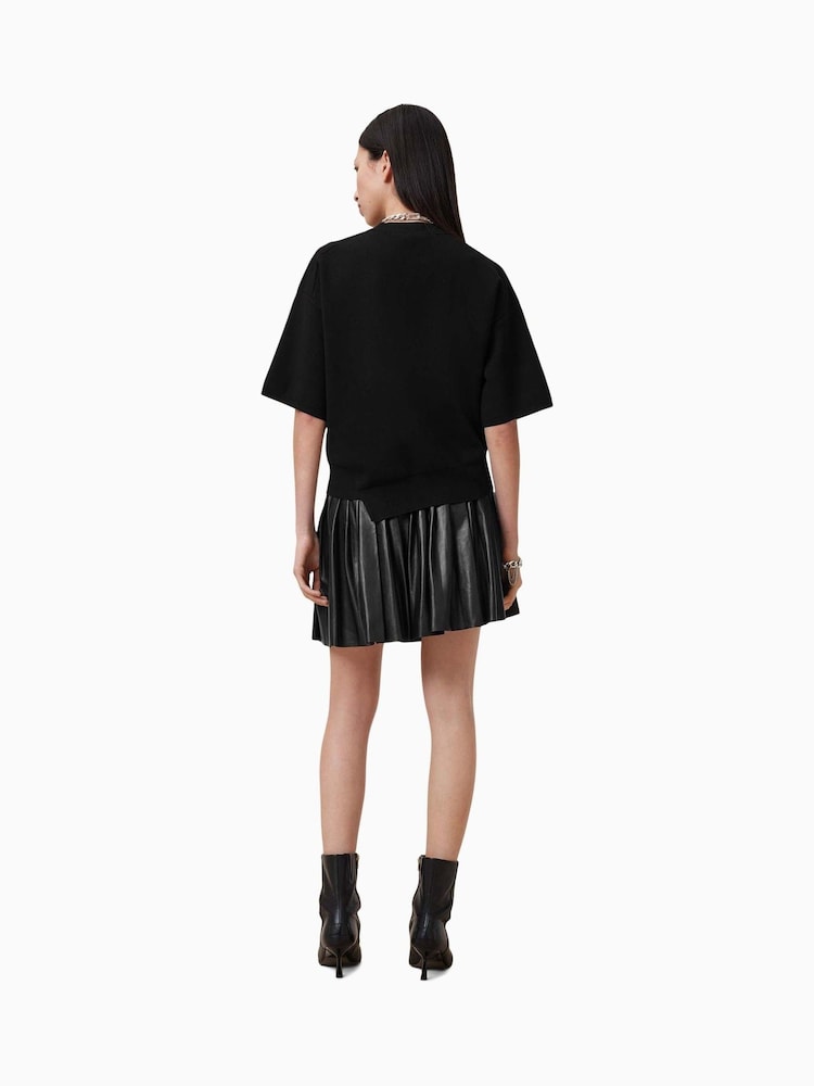 AllSaints Black Vena Lea Kilt Skirt - Image 2 of 8 AllSaints Black Vena Lea Kilt Skirt - Image 2 of 8