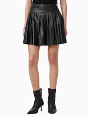 AllSaints Black Vena Lea Kilt Skirt - Image 4 of 8