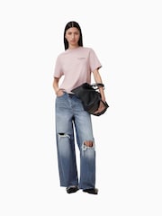 AllSaints Pink Amore Lisa 100% Organic Cotton T-Shirt - Image 1 of 8